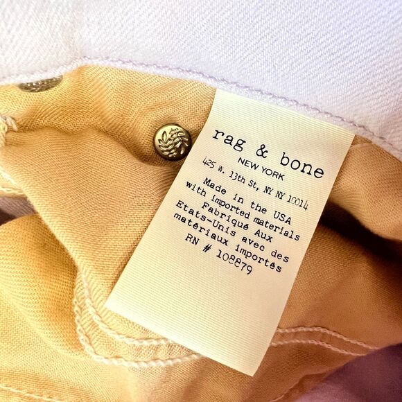 Rag & Bone Jeans Women's Size 32 High Rise Ankle Skinny Lilac Purple - Picture 6 of 10